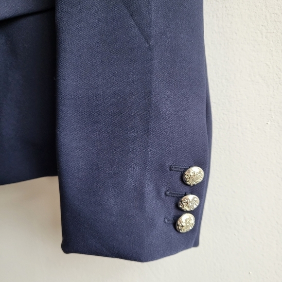 New Rachel Zoe Double Breasted Nautical Style Navy Blazer/Jacket New Size 8 US - Picture 7 of 10